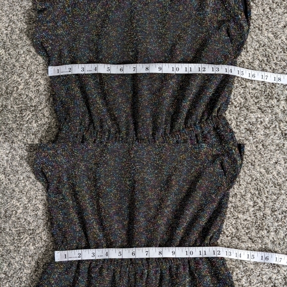 Nine West black colorful sparkle jumpsuit XS - Picture 8 of 10